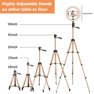 Illuminate Your Space with the Fill Light Desktop Ring Light Tripod