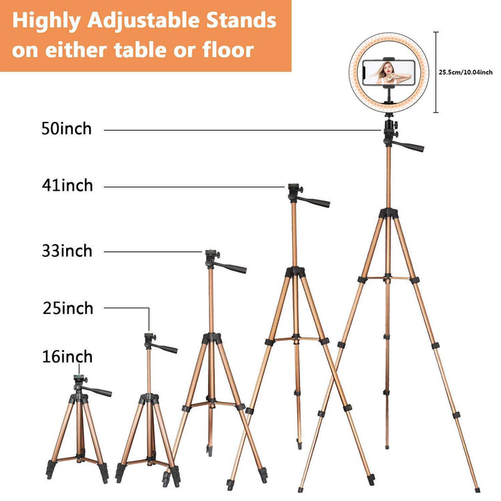 Illuminate Your Space with the Fill Light Desktop Ring Light Tripod