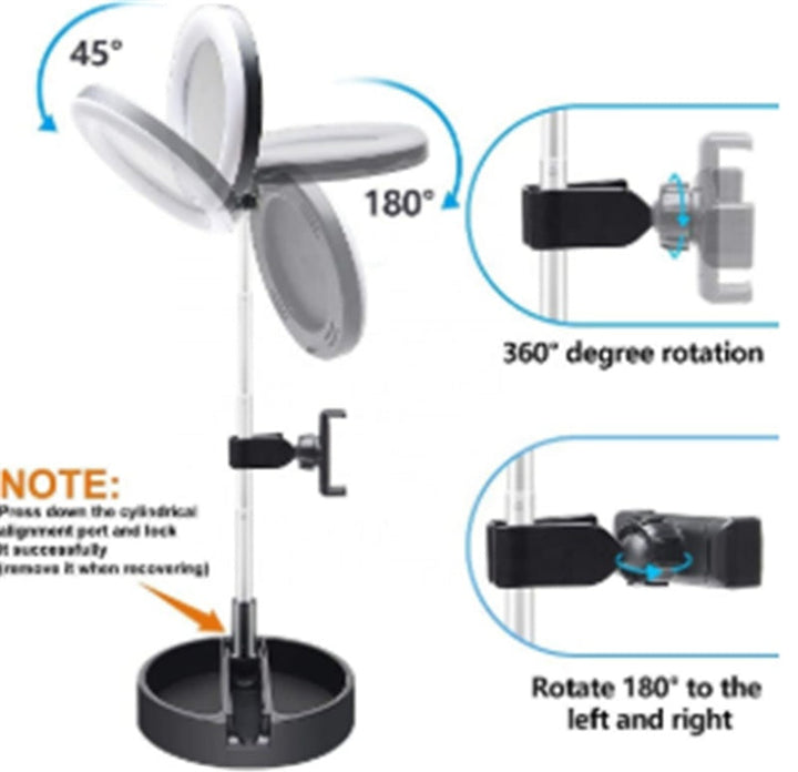 Elevate Your Selfies with the Ring Light Selfie Light LED Artifact Folding Stand