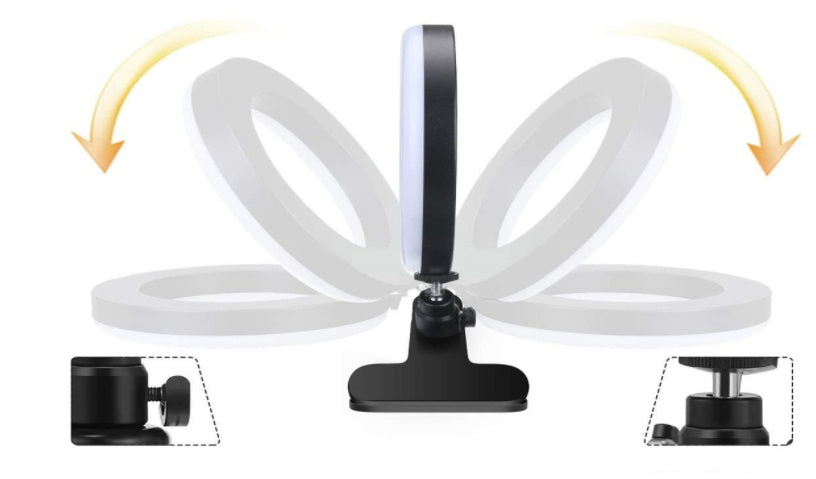 Straight Desktop Ring Fill Light