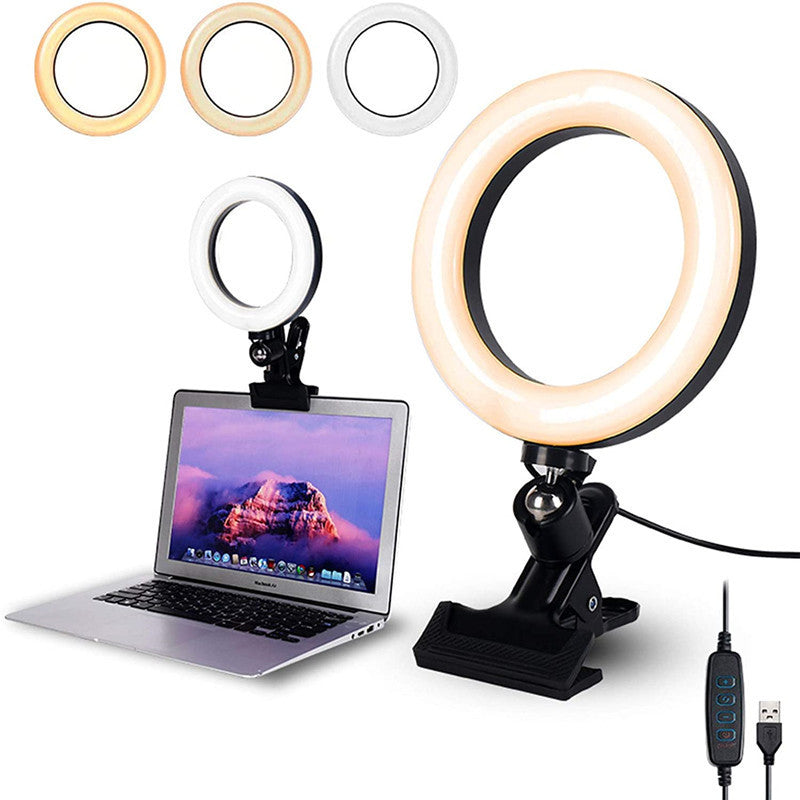 Straight Desktop Ring Fill Light