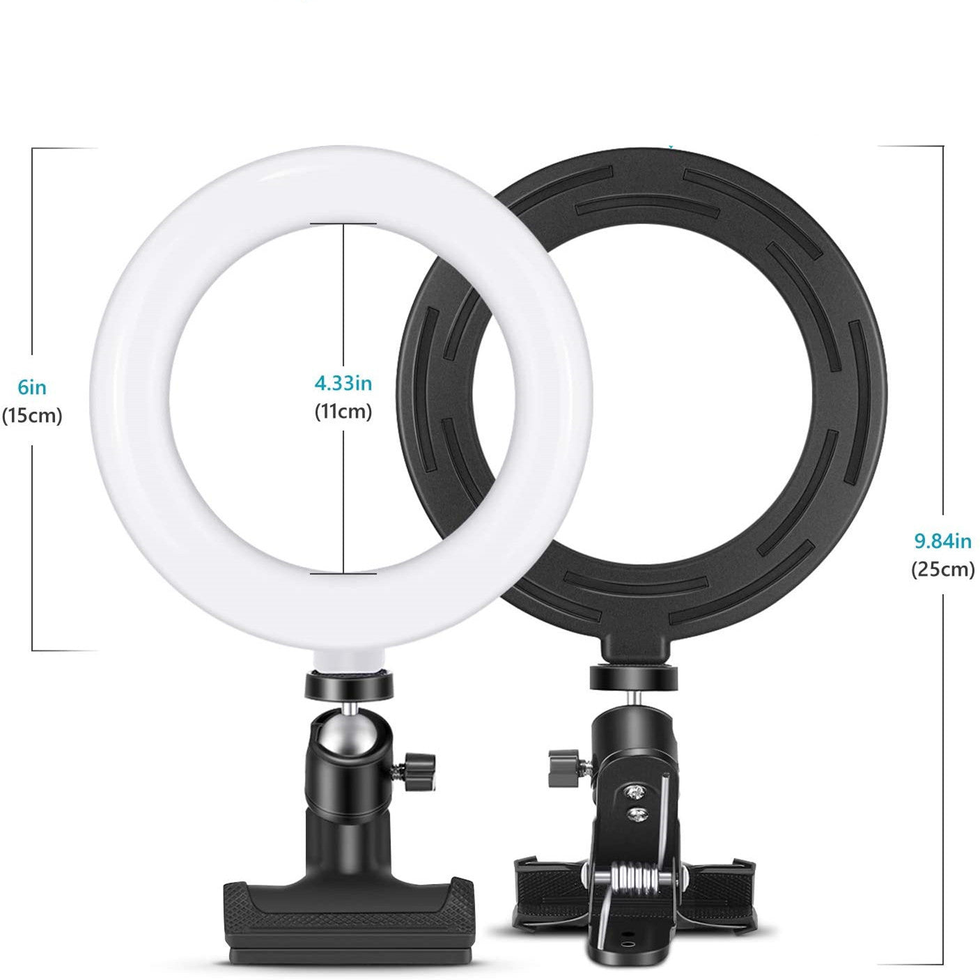 Straight Desktop Ring Fill Light