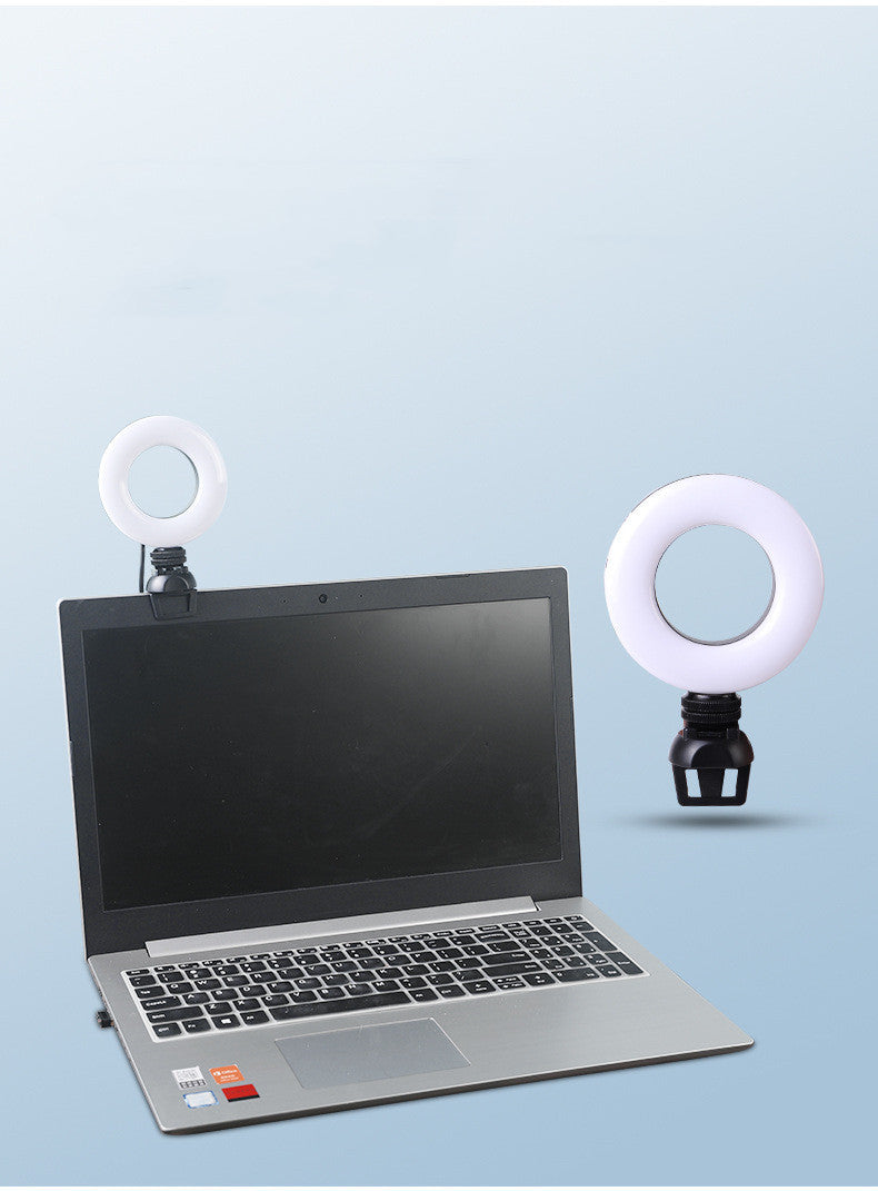 USB Powered Round LED Ring Light With Phone Holder