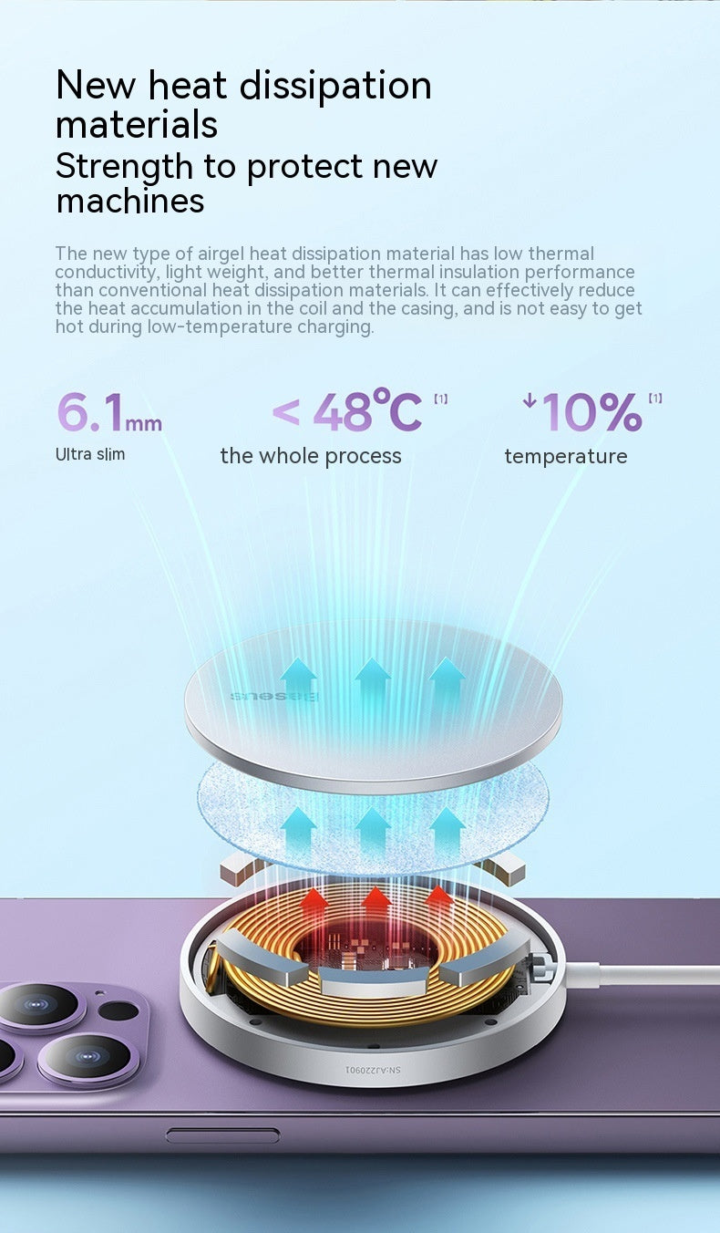 Minimalist Mini Magnetic Wireless Charger