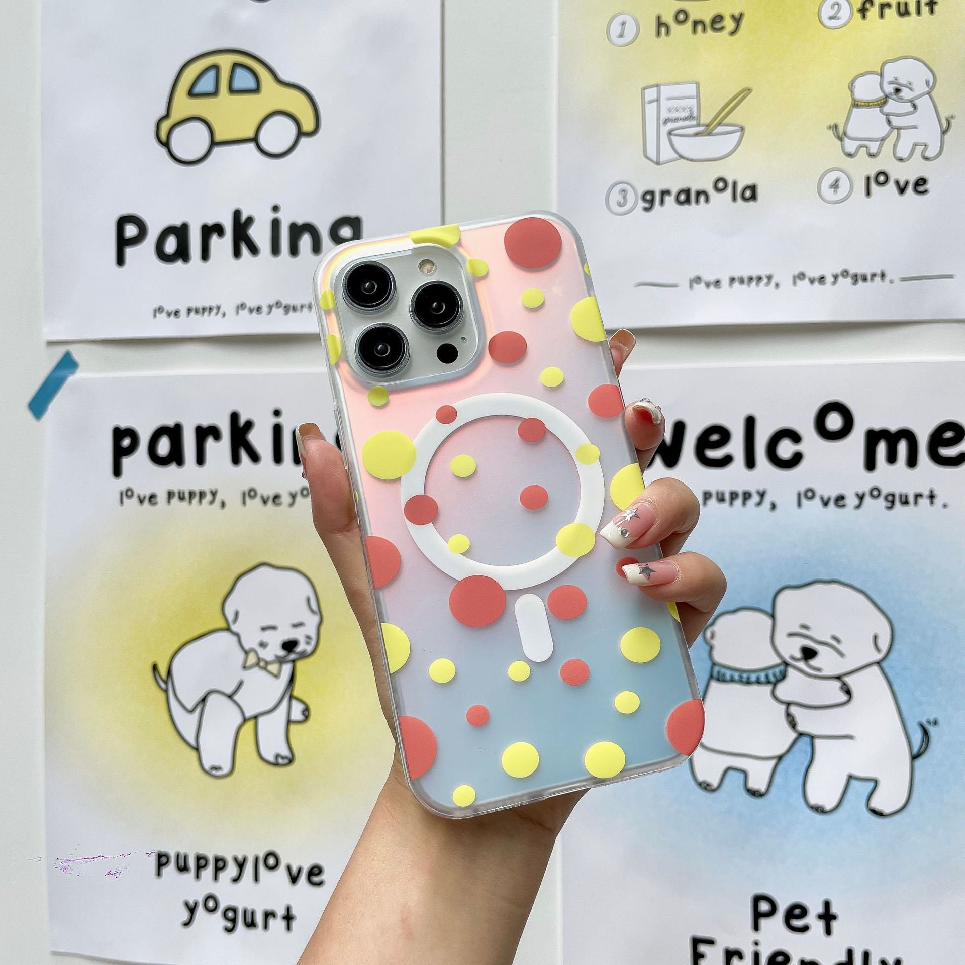 Magnetic Phone Wave Point Phone Case
