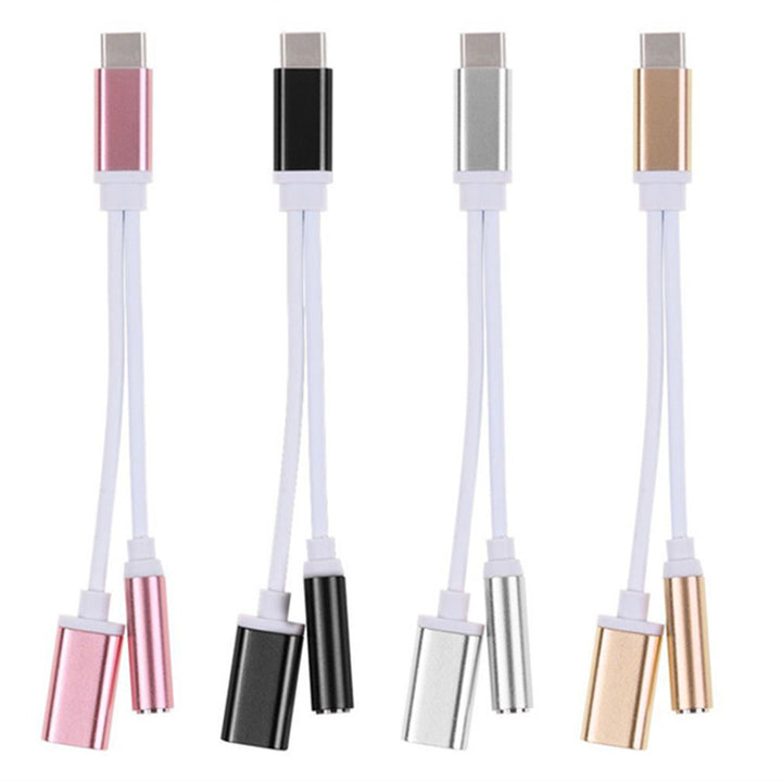 Headphone Type-c Adapter Audio Charging Cable