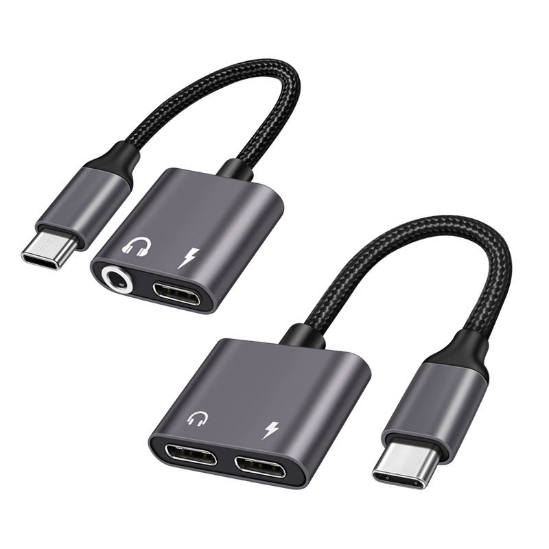 Mobile Phone Converter Charging Headset Adapter