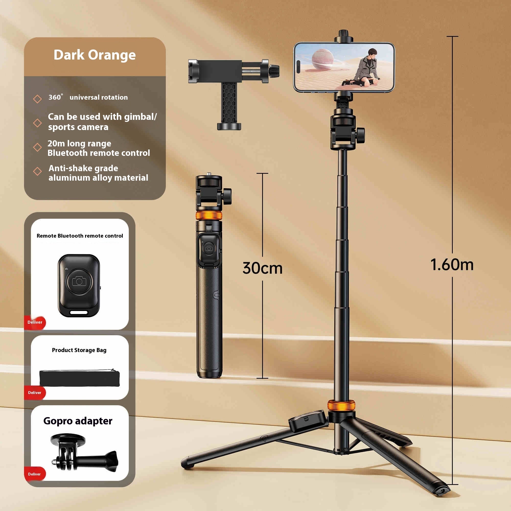 Universal Selfie Stick Mini Portable Tripod