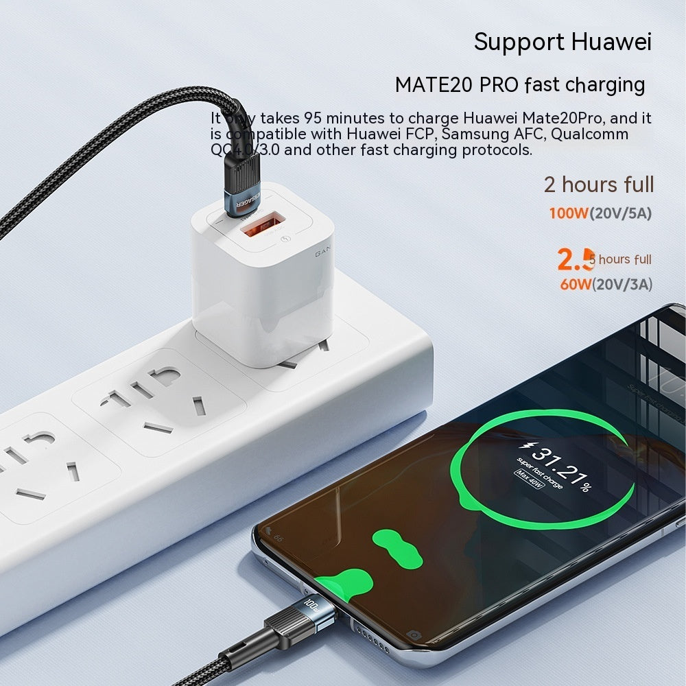 100W5A Fast Charging Data Cable